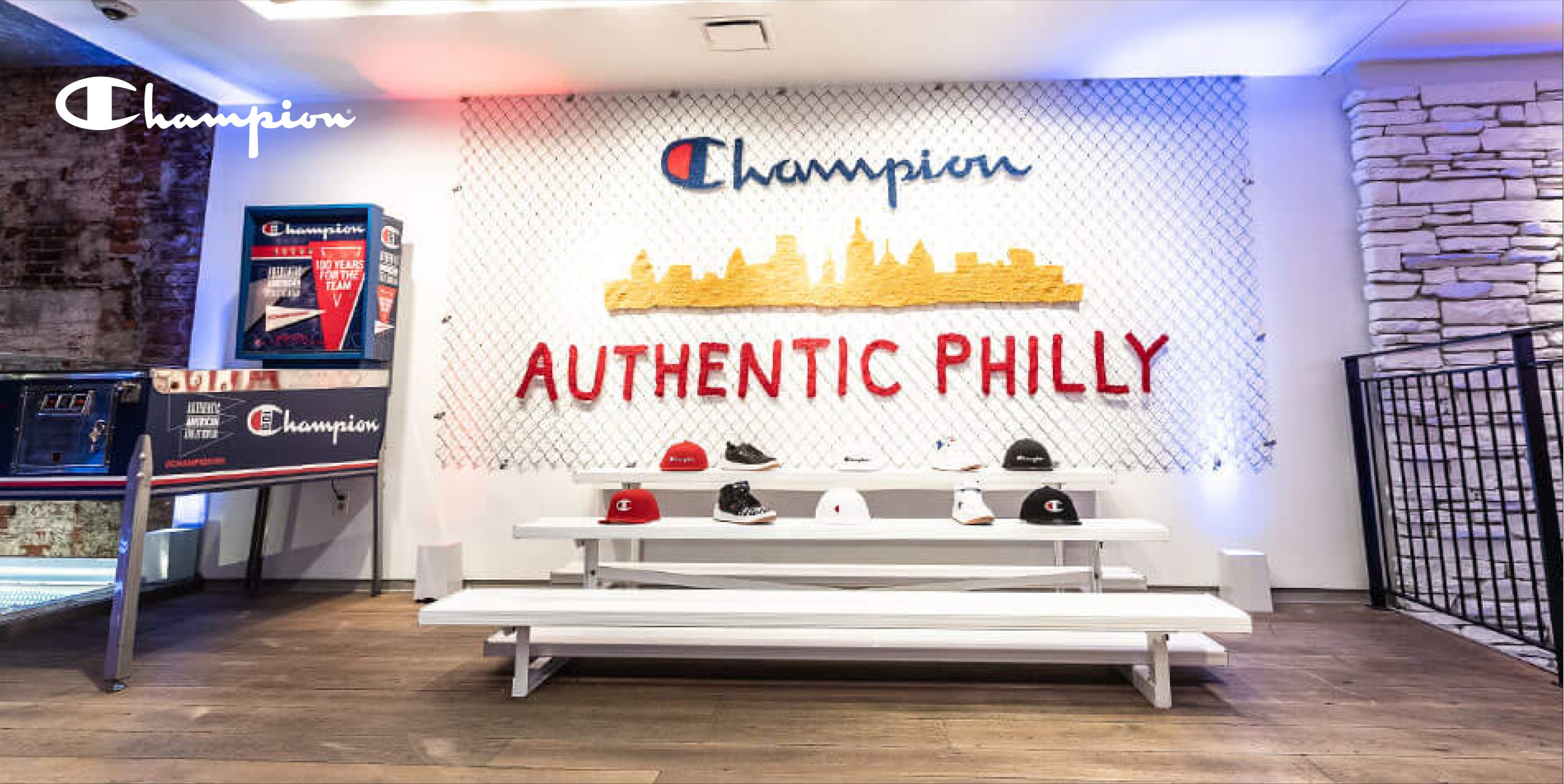 Inside the Philadelphia Champion athleticwear store
